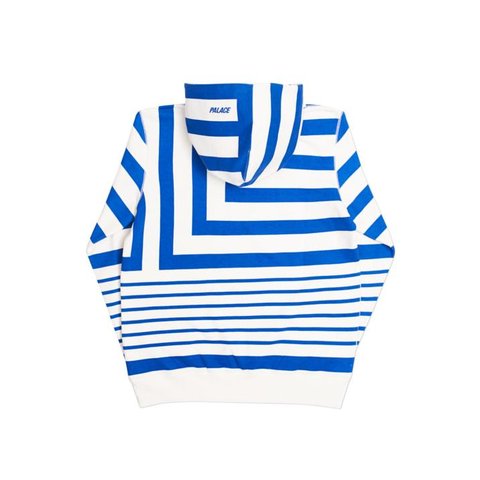 Palace ANGLO HOODY BLUE / WHITE