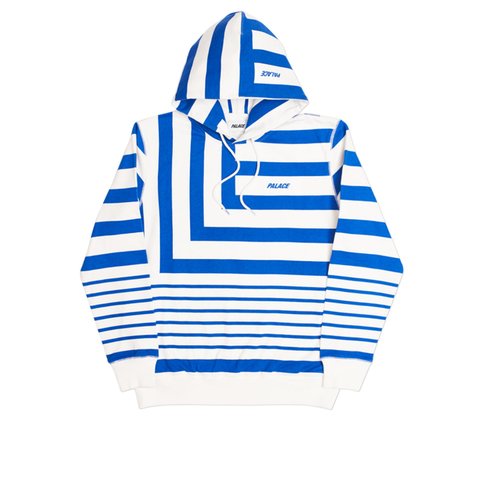 Palace ANGLO HOODY BLUE / WHITE - Colorway