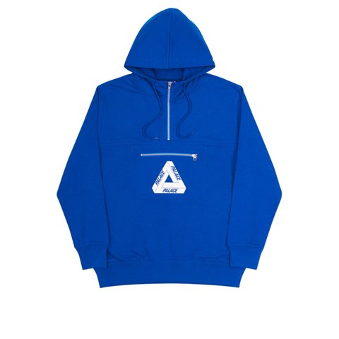 Palace TRI-FERG HALF ZIP HOOD BLUE - Colorway