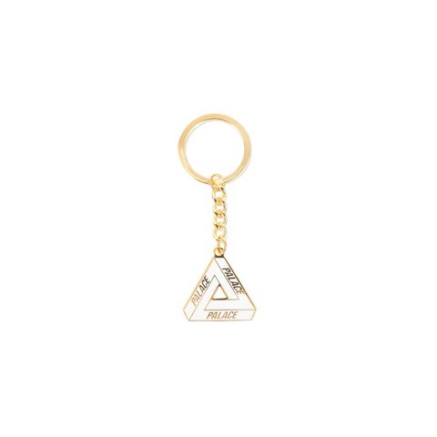 Palace TRI-FERG KEYRING WHITE / GOLD