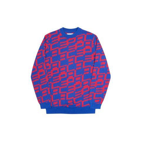 Palace GEO KNIT BLUE / PINK - Colorway
