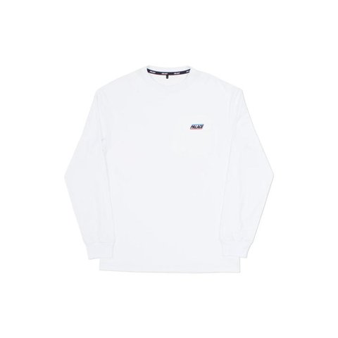 Palace BASICALLY A POCKET LONGSLEEVE WHITE