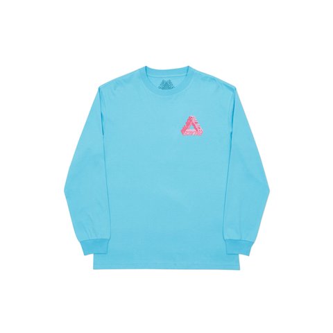 Palace P-3D LONGSLEEVE AQUA BLUE - Colorway