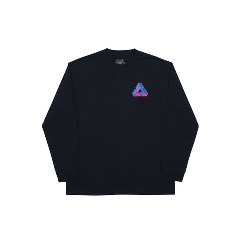 Palace P-3D LONGSLEEVE BLACK - Colorway