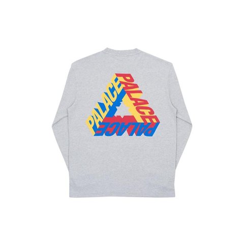 Palace P-3D LONGSLEEVE GREY MARL