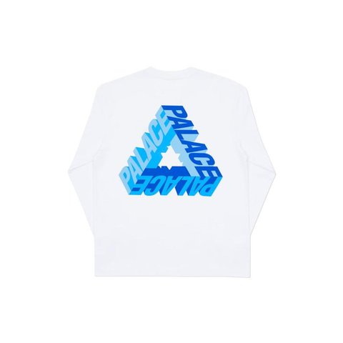 Palace P-3D LONGSLEEVE WHITE