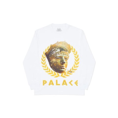 Palace PEASER LONGSLEEVE WHITE