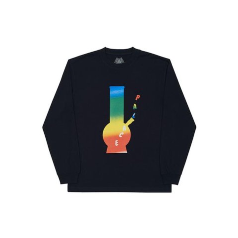 Palace RAINBOW BONG LONGSLEEVE BLACK