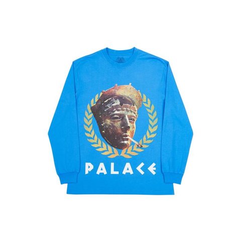Palace PEASER LONGSLEEVE BLUE