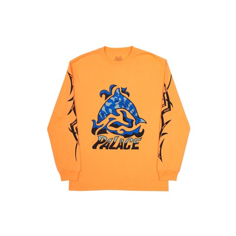 Palace SKETCHY DOLPHIN LONGSLEEVE ORANGE - Colorway