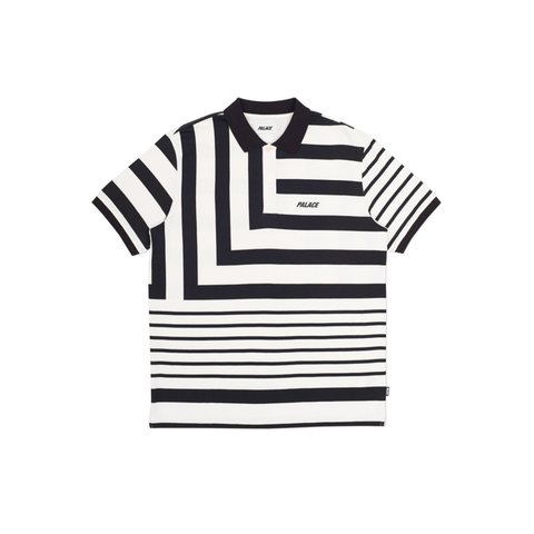 Palace ANGLO POLO BLACK / WHITE - Colorway