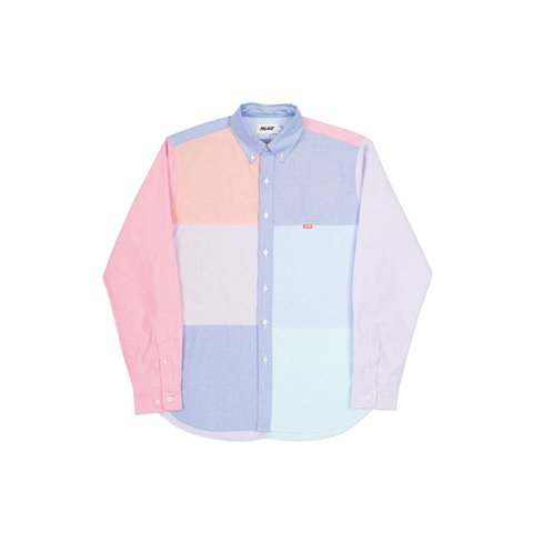 Palace BLOCK-HAM SHIRT MULTI OXFORD - Colorway