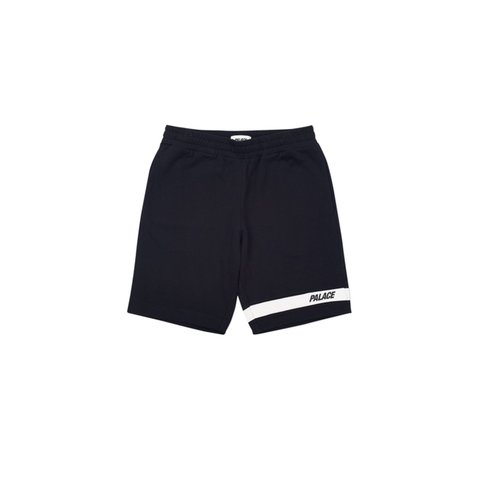 Palace JERSEY DRILL SHORTS BLACK / WHITE - Colorway