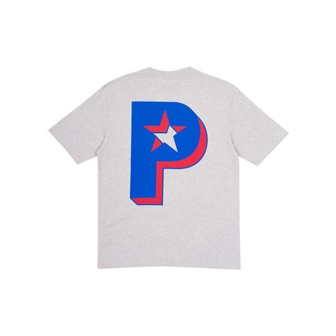 Palace P STAR T-SHIRT GREY MARL