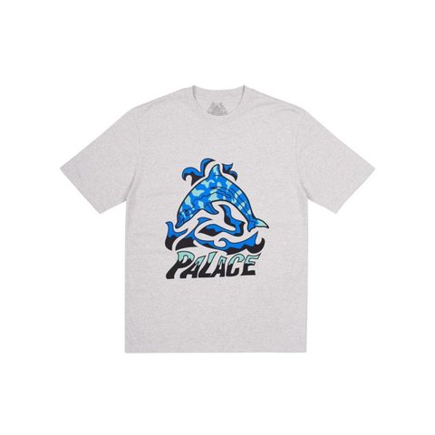 Palace SKETCHY DOLPHIN T-SHIRT GREY MARL