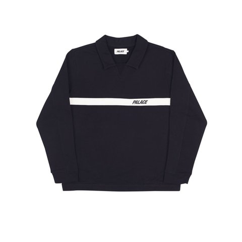 Palace JERSEY DRILL TOP BLACK / WHITE - Colorway