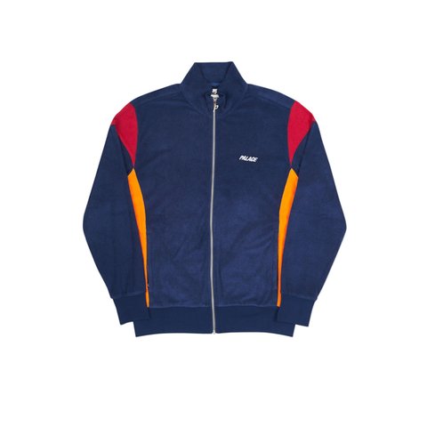 Palace PANELLED TRACK TOP NAVY / ORANGE-CAYENNE - Colorway