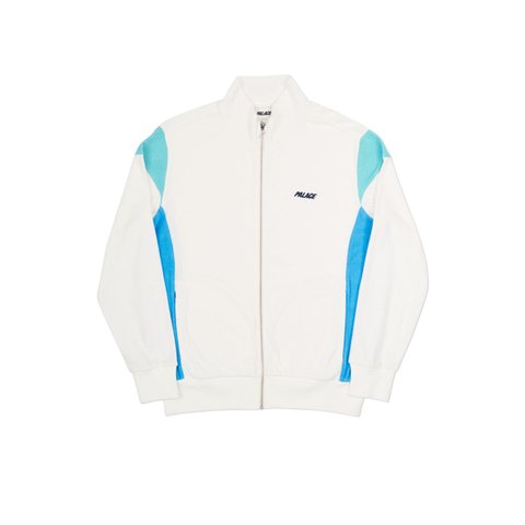 Palace PANELLED TRACK TOP WHITE / BLUE-LIGHT BLUE - Colorway