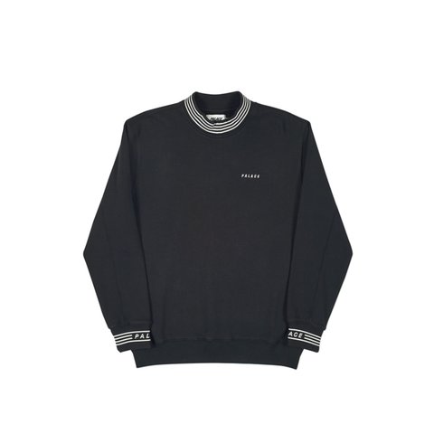 Palace P-RIB CREW BLACK - Colorway