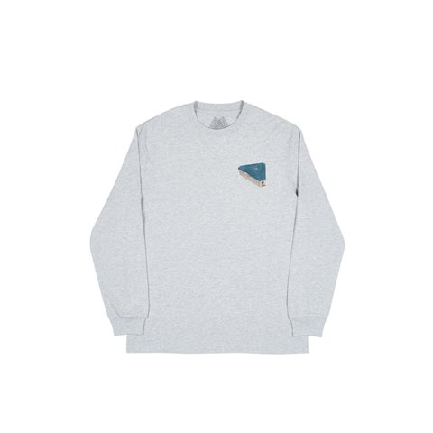 Palace PALAZZO LONGSLEEVE GREY MARL - Colorway