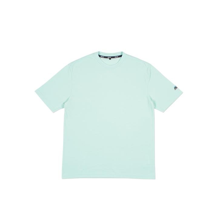 BASICALLY A PIQUE T-SHIRT DUCK EGG BLUE