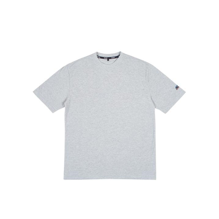 BASICALLY A PIQUE T-SHIRT GREY MARL