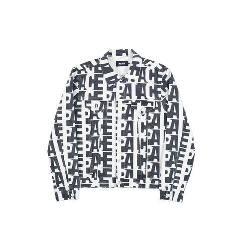 REPEATER DONIM JACKET BLACK / WHITE