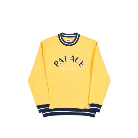Palace COUTURE CREW YELLOW - Colorway