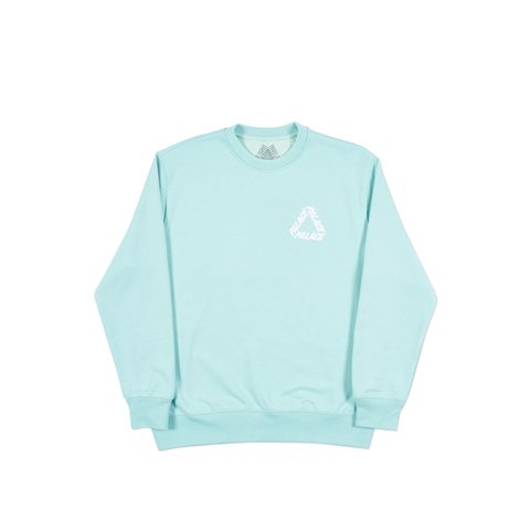 Palace P-3 CREW DUCK EGG BLUE - Colorway