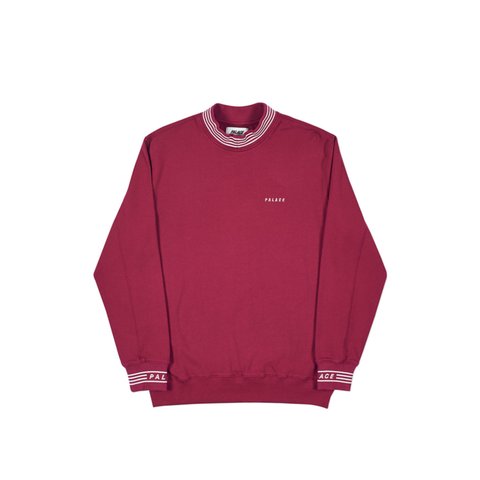 Palace P-RIB CREW BEET RED - Colorway