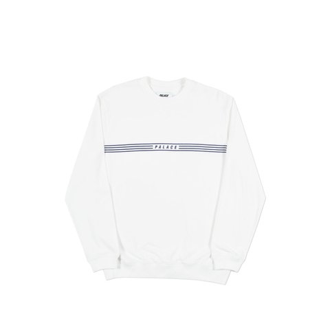 Palace SLICKY CREW WHITE - Colorway