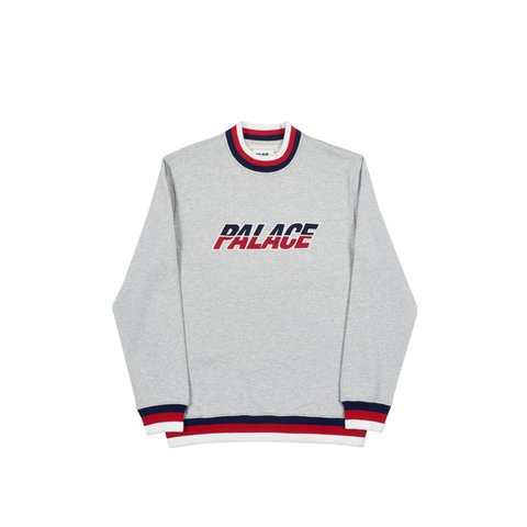 Palace SPLIT HANDLE CREW GREY MARL - Colorway