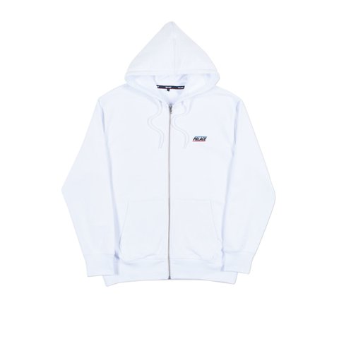 Palace BASICALLY A ZIP HOOD WHITE - Colorway