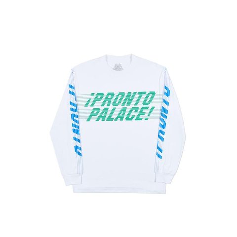 Palace PRONTO LONGSLEEVE WHITE