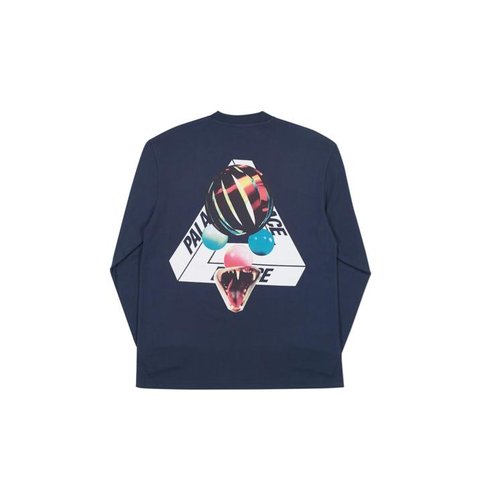Palace SANS FERG LONGSLEEVE NAVY