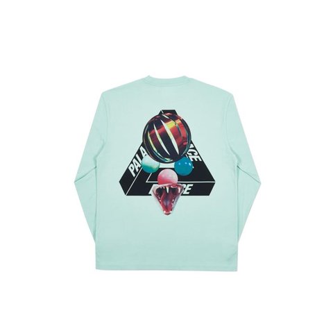 Palace SANS FERG LONGSLEEVE DUCK EGG BLUE