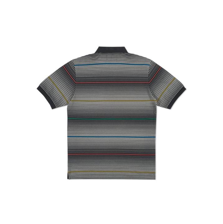 GHOST STRIPE POLO BLACK
