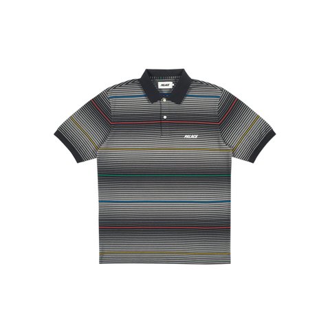 Palace GHOST STRIPE POLO BLACK - Colorway