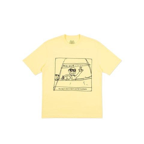 Palace AUTOBAHN T-SHIRT SUNSHINE YELLOW - Colorway