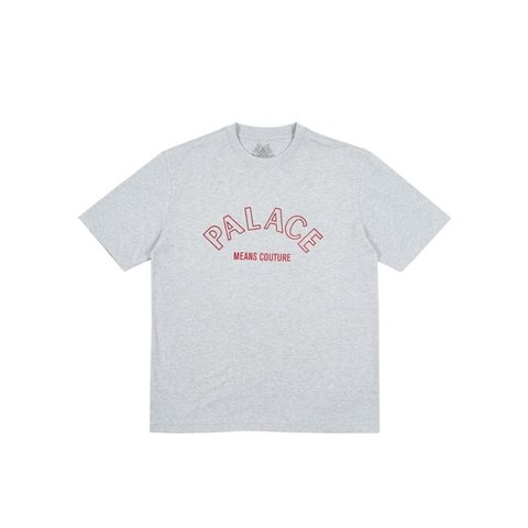 Palace COUTURE T-SHIRT GREY MARL