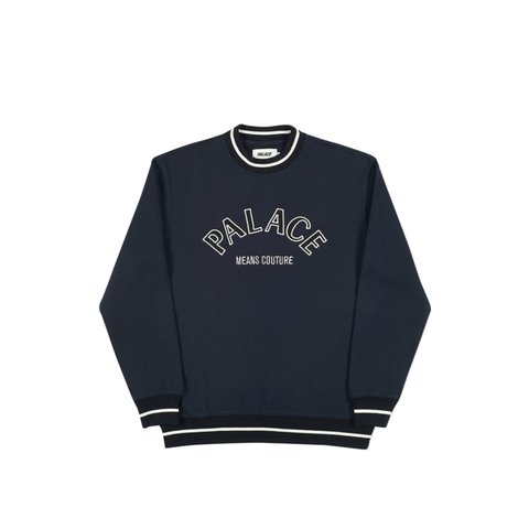 Palace COUTURE CREW DARK GREY - Colorway