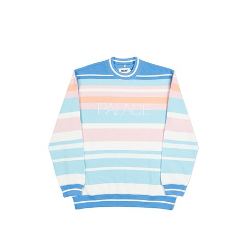 Palace DEMANDO CREW MULTIBLUES - Colorway