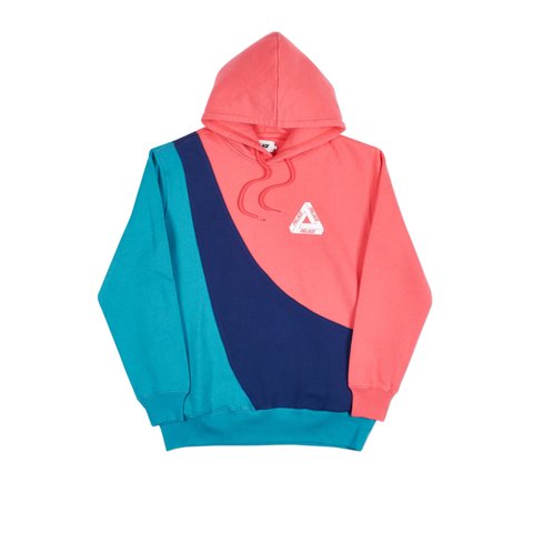 Palace SWEEPER HOOD PINK / NAVY / TEAL - Colorway