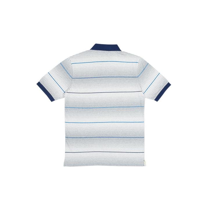 GHOST STRIPE POLO WHITE