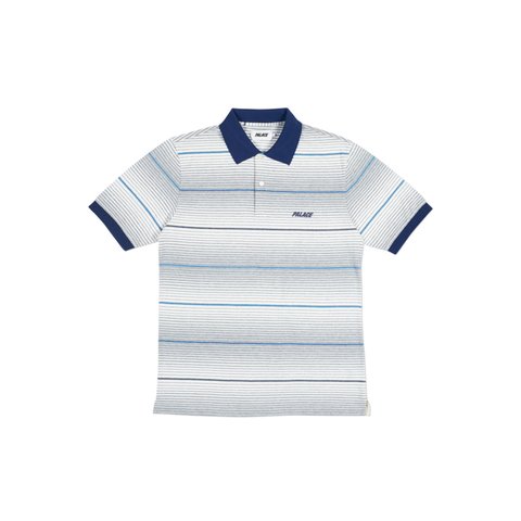 Palace GHOST STRIPE POLO WHITE - Colorway