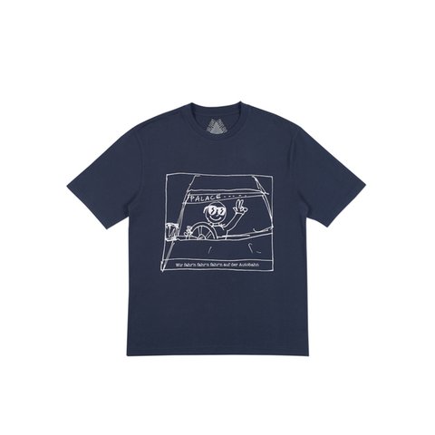 Palace AUTOBAHN T-SHIRT NAVY - Colorway