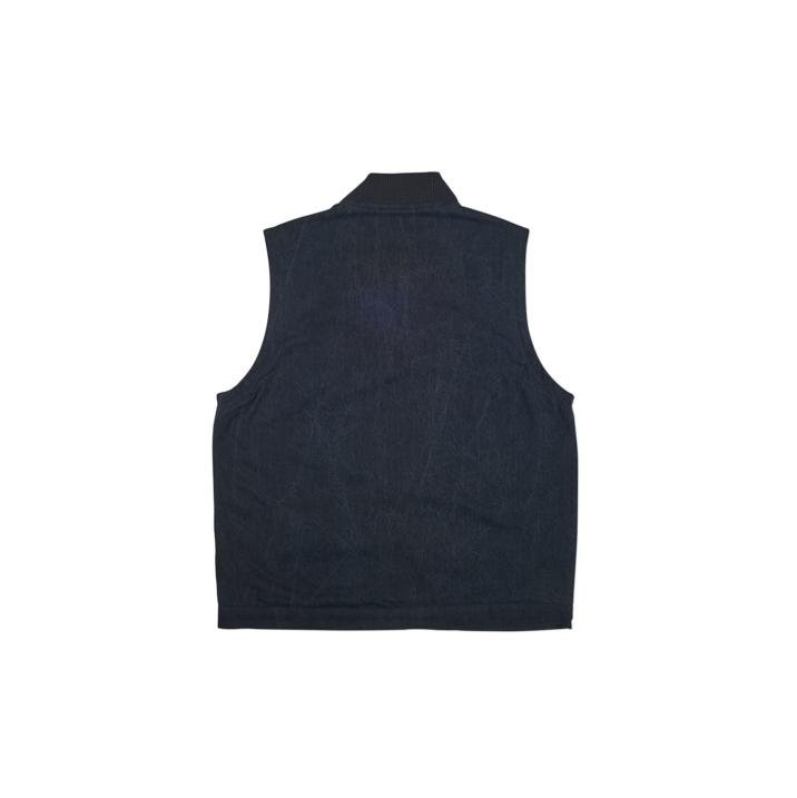 PJ GILET BLACK STONEWASH