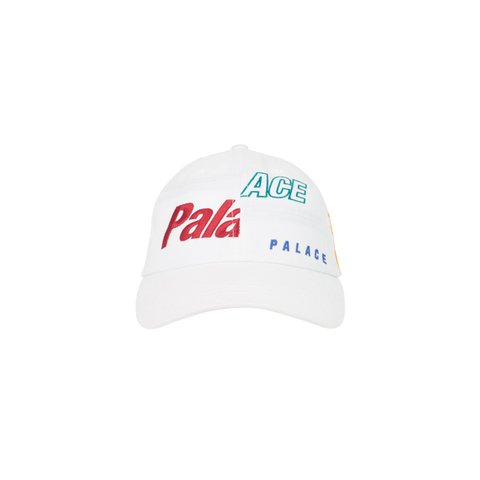 Palace PATCH PANEL 6-PANEL WHITE - Colorway