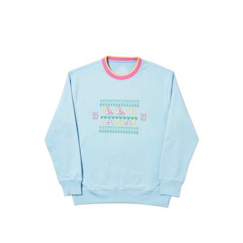 Palace FUNKALISTIC CREW POWDER BLUE - Colorway