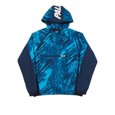 Palace ASYMETRIC REAL TREE SHELL TOP BLUE - Colorway